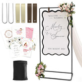 Victawks welcome sign stand showing adjustable height for versatile event signage.