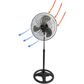 Vie Air 18-inch fan base provides sturdy support for all-day cooling.