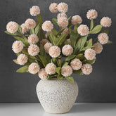 VIERENA faux silk pompon mum branches ready for DIY bouquets.