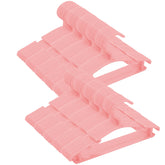 VIIBASE 100-pack pink nursery hangers keep baby clothes organized and tidy.
