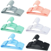 VIIBASE non-slip baby hangers with shoulder grooves securely hold tiny garments.