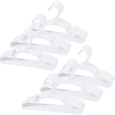 VIIBASE white baby hanger with non-slip shoulder grip for delicate infant clothes.