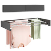 Vikaqi 32-inch wall-mounted drying rack extended to dry towels and garments