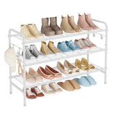 VILICK 3-tier shoe rack front view shows compact, space-saving design for entryways.