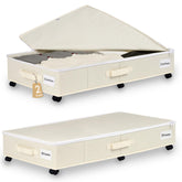 Vincona under bed storage with wheels and dustproof lid for easy access