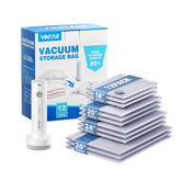 VINTAR vacuum bags travel set overview with clear material for quick content checks.