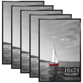 VIOLABBEY 16x24 frame set5 black front view with shatterproof acrylic for posters