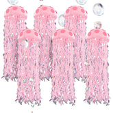 VioraWhite pink jellyfish lanterns add whimsical ocean charm for parties