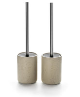 Viosuniu ceramic toilet brush holder shows durable glaze for a stylish bathroom.