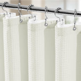 Vipfree 3 in 1 shower curtain set with waffle curtain enhances privacy and style