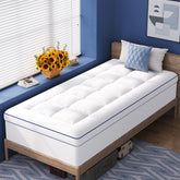 Vipfree Twin XL dual-layer topper with soft pillow top for plush sleeping comfort.