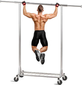 VIPLEEO heavy-duty garment rack with 550 lbs capacity for sturdy storage