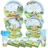 Vistico Winnie Bear 9-inch plate for festive party meals and easy cleanup.
