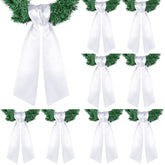 VitalCozy wreath sash front-door white in 4.49 x 56.3 in for versatile decor