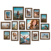Vittanly 15-pack collage frame 8x10 on wall for gallery-style family photo display