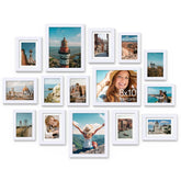 Vittanly 15-pack 8x10 wall display frames showcase memories with protective finish