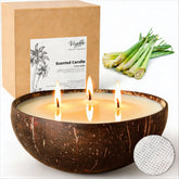 Viyffo citronella 3-wick outdoor candle delivers strong fragrance for outdoor gatherings.
