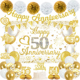 Vlipoeasn 50th anniversary backdrop for elegant photo moments.