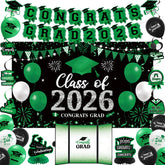 Vlipoeasn green 2026 backdrop enhances graduation photos indoors or outdoors.