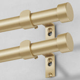 VOIIY gold curtain rod end finials enhance window styling and durability.