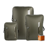 VOLLYC 4-in-1 vacuum bags with pump show space-saving packing for travel