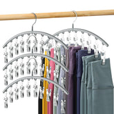 Volnamal legging organizer hanger gray showing space-saving design.