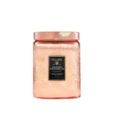 Voluspa Kalahari Watermelon candle jar for vibrant living room ambiance