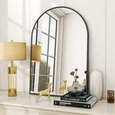 VooBang arched wall mirror 24x36 front view with distortion-free reflection