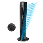 Vornado OSC84 tower fan front view delivering a strong, even breeze across a living space