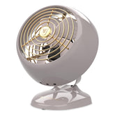 Vornado VFAN Mini Classic driftwood front view showing compact desk fan