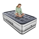VOSSER Twin Air Mattress with built-in pump for quick setup and comfort.