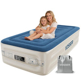 VOSSER twin air mattress with built-in pump ready for quick setup and guest comfort.