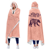 Vprintes Mama Pink wearable blanket hoodie hero image highlighting cozy mom gift idea
