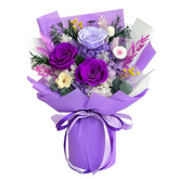 Vrioca preserved rose bouquet in a gift-ready box, lasting beauty for home decor.