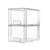 Vtopmart large stackable drawer with open front showing clear acrylic for easy pantry access