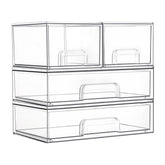 Vtopmart stackable drawers top view for vanity storage