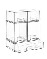 Vtopmart stackable drawers set of five neatly displayed on a counter for organized storage