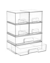 Vtopmart stackable drawers 6-pack viewed from the front for space-saving storage
