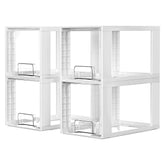 Vtopmart stackable drawers shown during assembly for space-saving setup.