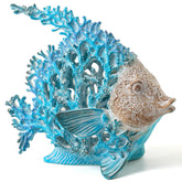VVGIFTS coral reef angelfish sculpture for mantel or shelf display