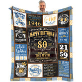 VXDRZGT 80th birthday blanket, 60x50 inches, ultra-soft warmth for relaxed evenings.