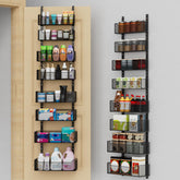 VyGrow over-the-door organizer with eight adjustable baskets for versatile storage.