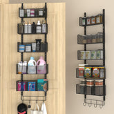 VyGrow over the door organizer with five baskets keeps entryways tidy.