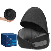 Vzpeun Travel Pillow provides 360-degree support for flight neck alignment.
