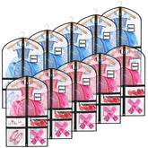 VZZNN 40-inch clear dance garment bag showing transparent design for quick costume spotting.