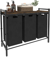 Waaliji 10x3 gal laundry hamper shown top view for organized sorting