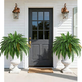 Waipfaru 2pc 45in fake ferns for outdoor porch, low-maintenance greenery.