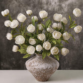 Waipfaru 6-pcs faux peonies with 27-inch stems for lush vase arrangements.
