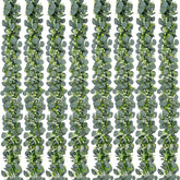 Waipfaru 8Pcs Eucalyptus Garland adds lush table greenery for elegant indoor decor.