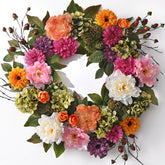 Waipfaru Spring Wreath, 22-inch front door display for vibrant curb appeal.